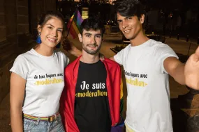 T-shirt Copains & Copines « Je Bois toujours avec Modération – Je suis Modération »